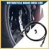 BULLSPANN Brake Hose, Clutch Hose, Resistant Hose, Bike Parts, Angle 28°+90°, Durable, Replacement, Black, 63.0 Inches (160 Cm)