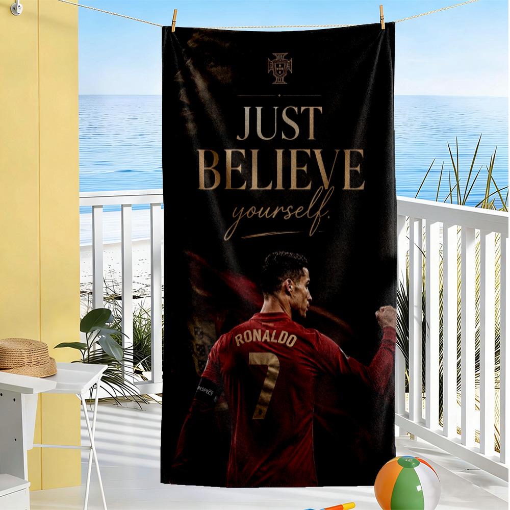 Juventus Ronaldo Jersey Beach Towel Super Soft Microfiber Quickdry Fabric Comfortable Lightweight Perfect for Traveling Yoga Camping and Swimming