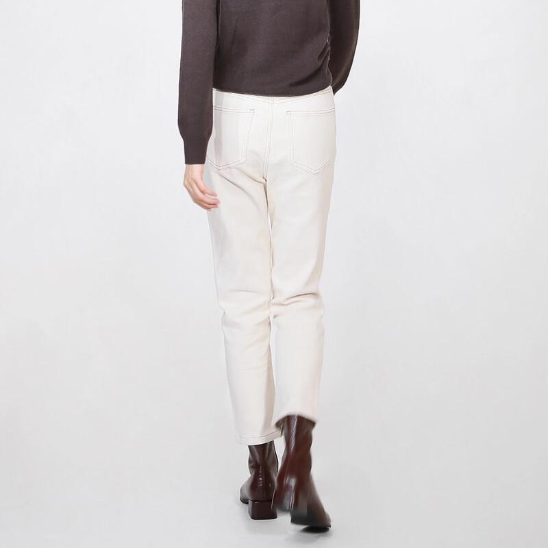 Sweet Basil Women's Straight-Leg Long Jeans