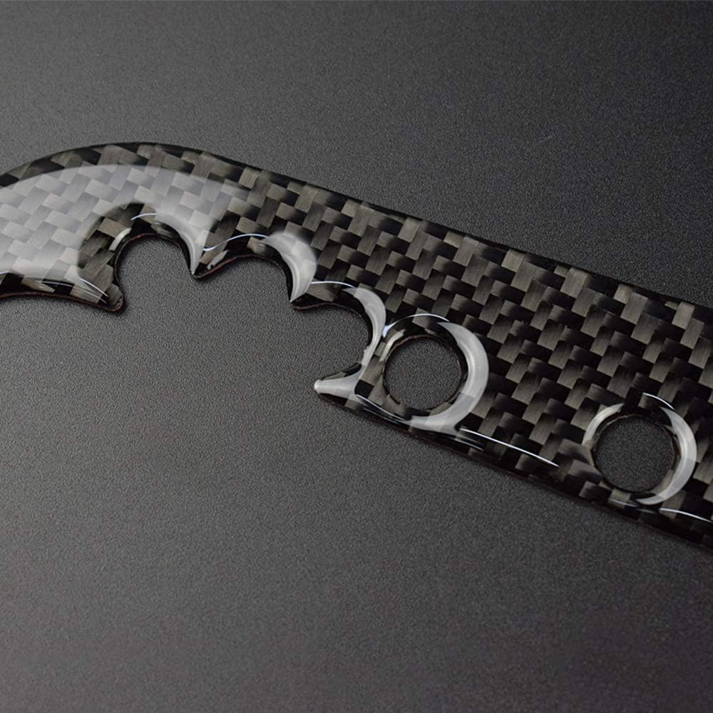 AIRSPEED Kohlefaser Auto Schalthebel Panel Abdeckung Aufkleber Innenverkleidung für Volkswagen VW Golf 6 GTI MK6 2008-2013 Zubehör (Stil B.)