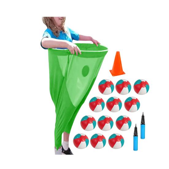 Hra na dvorek Granny Pants Set Obří venkovní hry s míči a kužely Zábavné trávníkové hry pro rodinná setkání, večírky, pikniky