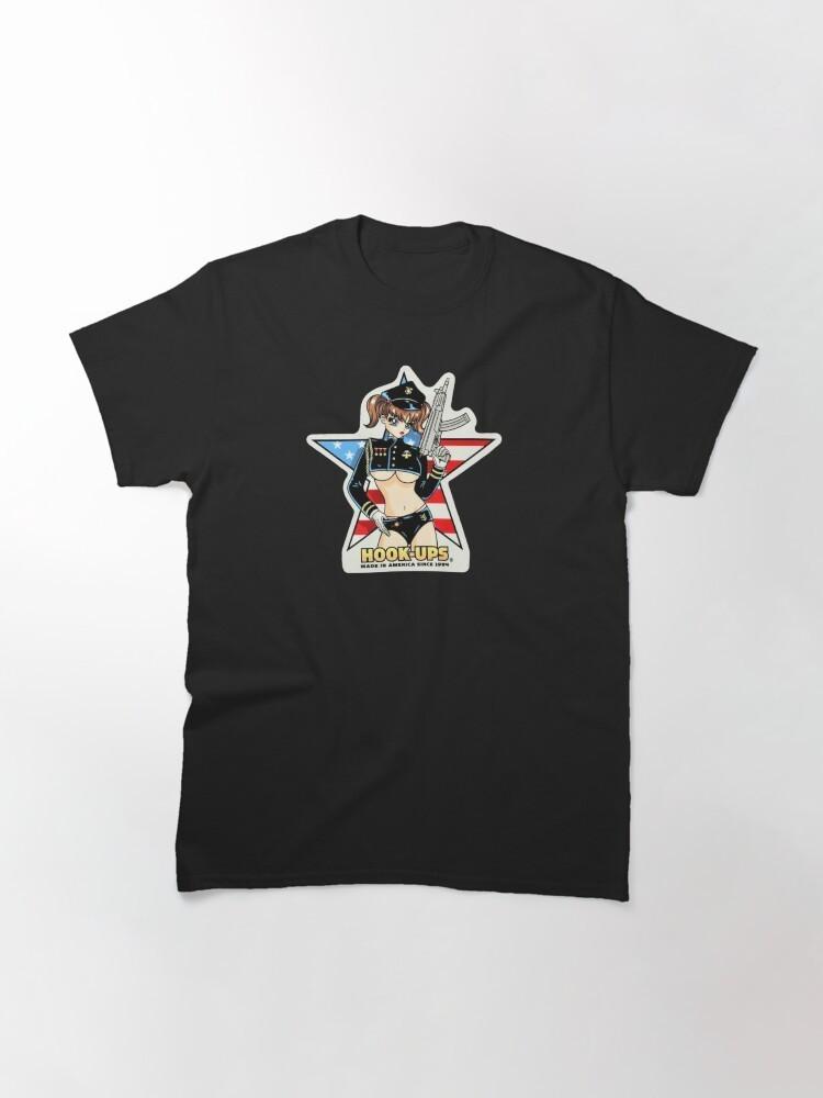 HookUps Hook Ups Star Classic T Shirt Retro Skate Streetwear Graphic Tee Y2K S
