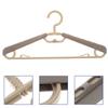 10 Pcs Black Adjustable Expandable Clothes Hangers Plastic Abs Coat Tie Rack Space Saving Wardrobe Storage Clothing ganizer