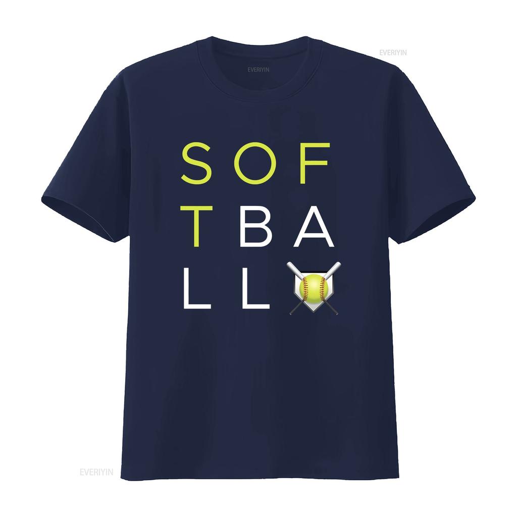 Softball Fan T Shirt Birthday vintage Washed Comfortable Stretched Stylish designer clothes fashion streetwear