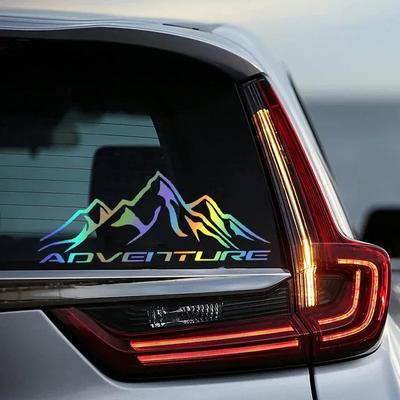 28x10cm Adventure Mountain Car Sticker Auto Body Bumper Windows Motorcycle Laptop Walls Vinyl Film Decal Car Tuning Accessories