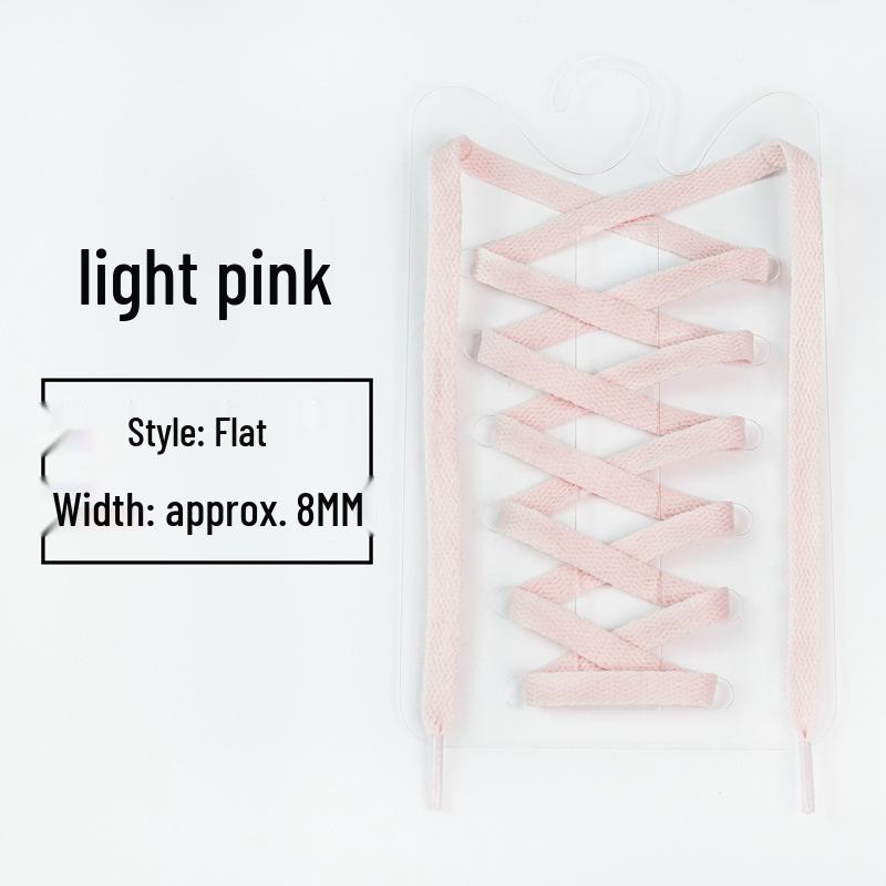 8mm Multi-Color Flat Shoelaces for Casual, Sneakers, Canvas, Basketball, and Skate Shoes (One Pair)
