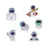 Stylish Astronaut Geometric Badge Pin Made Of Durable Alloy For All Gender Wear