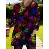 Women's Long-sleeved Round-neck T-shirt, Suitable for Spring, Autumn and Winter Seasons. It Has Pockets and Print Designs. Machine Washable.