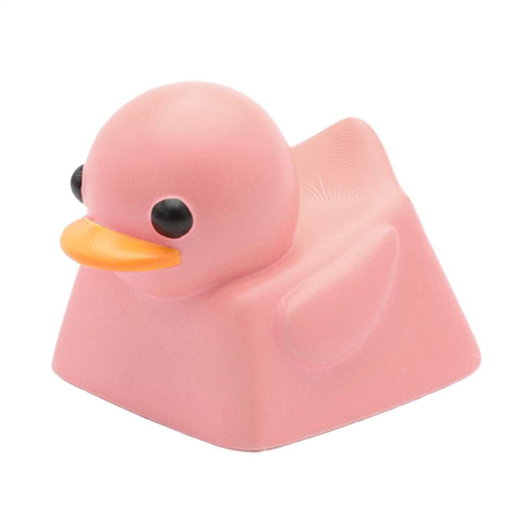 Cute Yellow Duck Resin Keycaps Single Keyboard Key Ca Cover Cartoon Decor Game Accessories Tension Relief Toy Replacement Parts