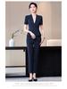 Women's Short Sleeve Professional Suit for Salon and Hotel Work