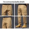 Jeep Men's Pure Cotton Loose Straight-Leg Casual Cargo Pants