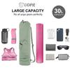 UOPR Yogamatte Yogamattentasche mit verstellbarer Yogamatte Yoga Works Matte Sporttasche mit Reißverschluss und perfekt für Yogamatte Pilates Leicht zu tragende Tasche, Gurt,