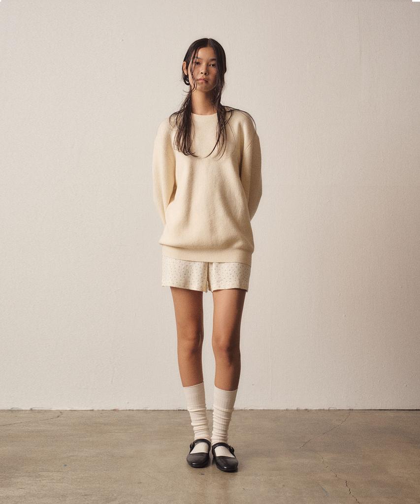 EZIO WOMEN W Soft Filling Round Knit_Ivory