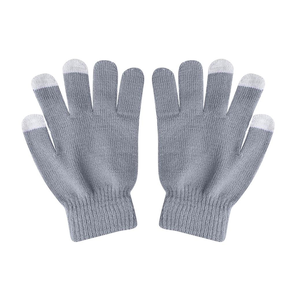Unisex Winter Warm Woolen Finger Gloves Smartphone Screen Gloves