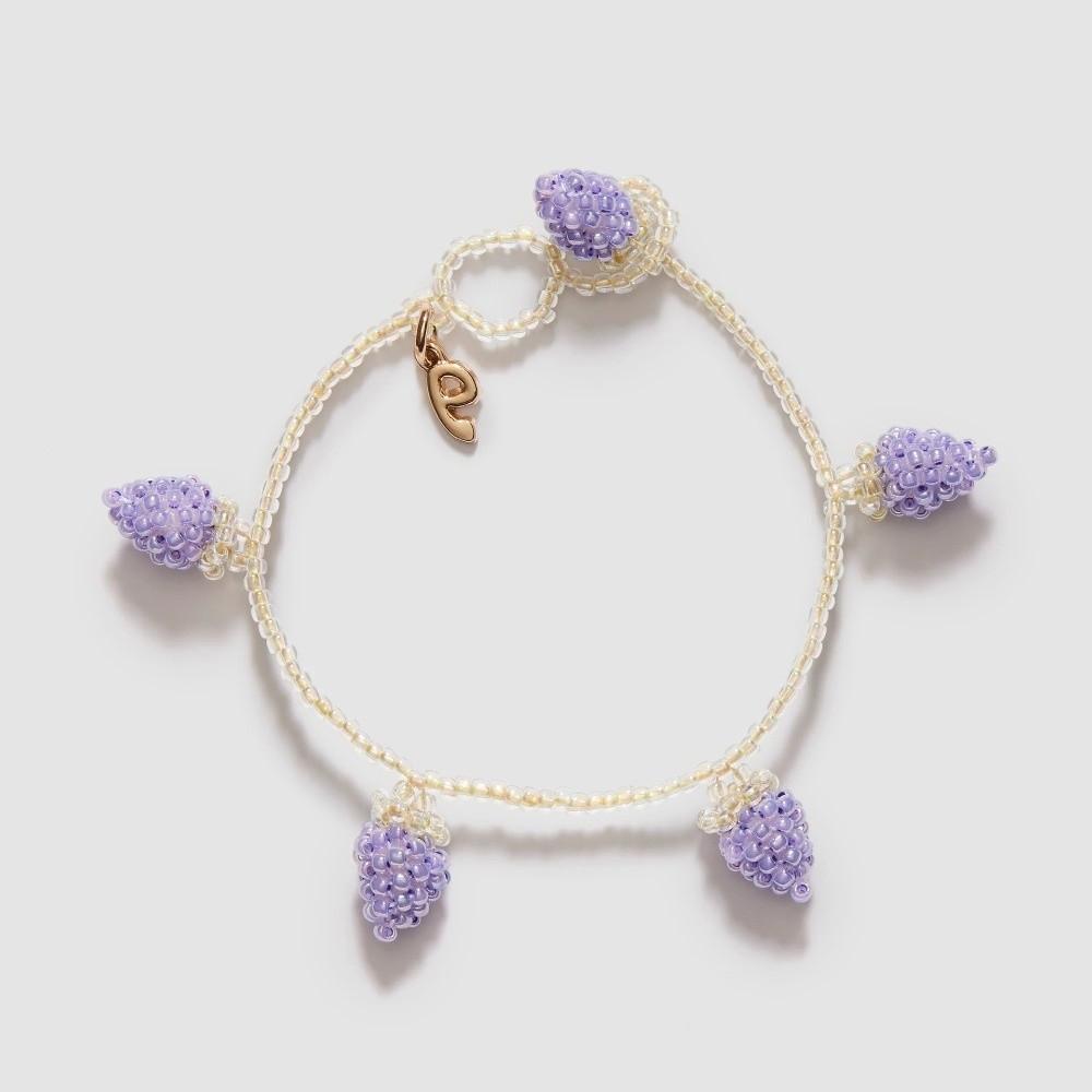 Lemon Vegetables Hand Chain Orange Strawberry Cherry Bangle Aesthetic Beaded Fruits Bracelet  Gift