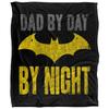 Batman Dad By Day Logo Blanket