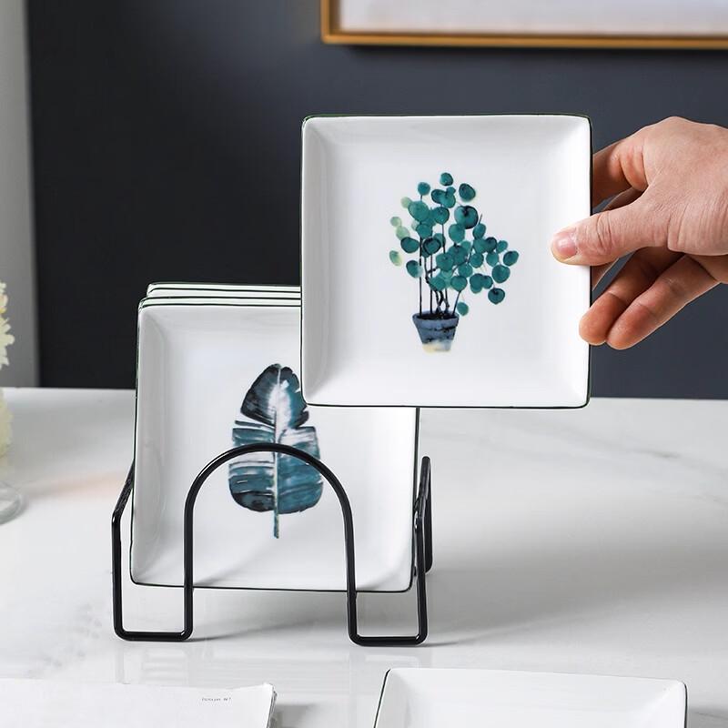 

Nordic Ceramic Bone & Snack Plates - 4 Pack