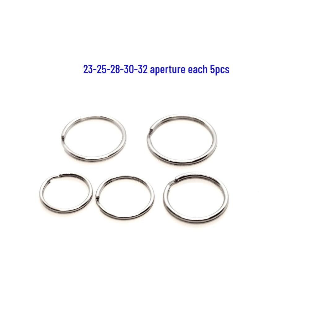 304 Stainless Steel Double Ring Keychain Key Ring