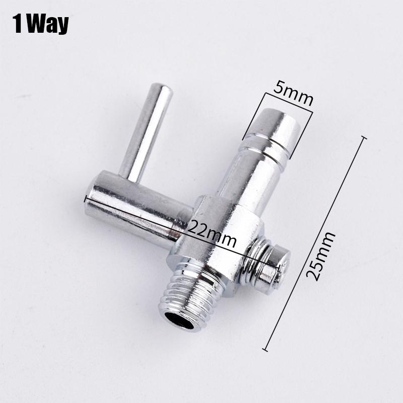 Aquarium Air Splitter Valve Stainless Steel Fish Tank Air Flow Control Switch Valve 1~5 Ways Distributor Oxygen Pump Accessories