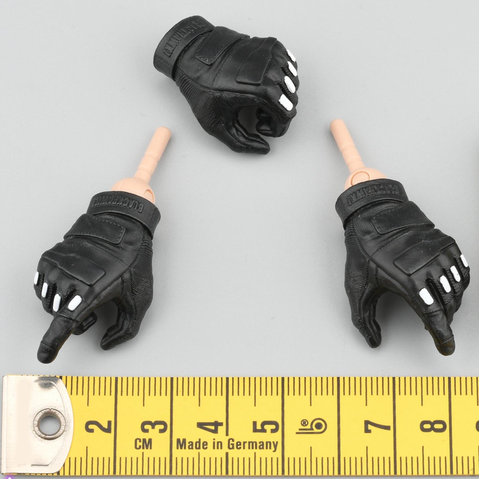 

3 шт., солдатские перчатки в масштабе 1/6, руки, аксессуары для кукол, декор для 12-дюймовых фигурок