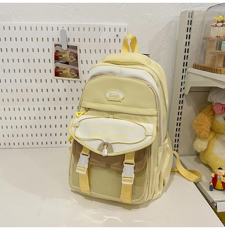 School Bag 2025 New Small Fresh High Value Simple Cute Versatile Large Capacity School Bag Casual Sweet Make-up Bag