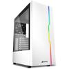 PC Case - Sharkoon - RGB Slider - Midi Tower - Tempered Glass - Metal - White