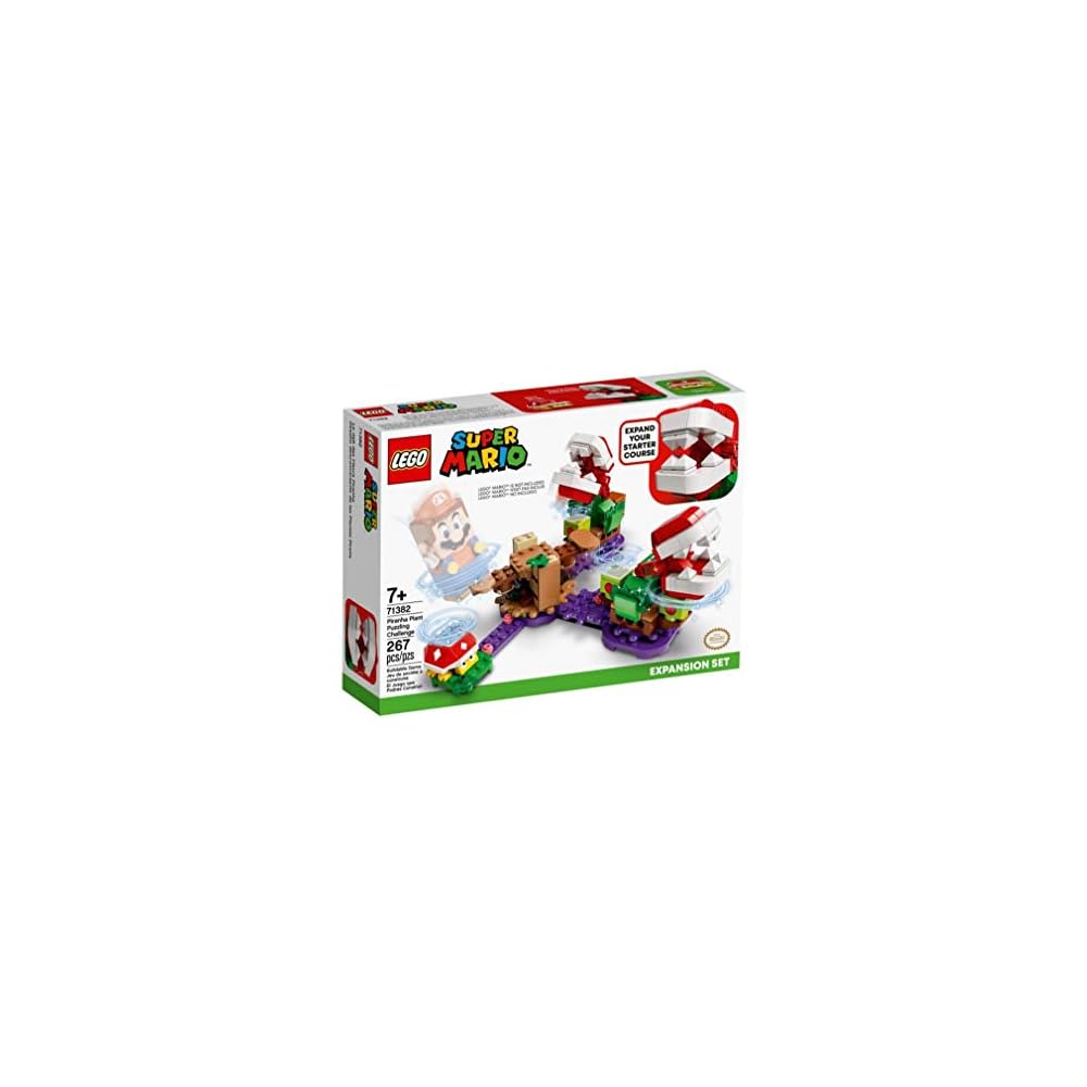 LEGO Super Mario Piranha Plant Puzzle Challenge Set 71382 with Interactive Features and Collectible Figures