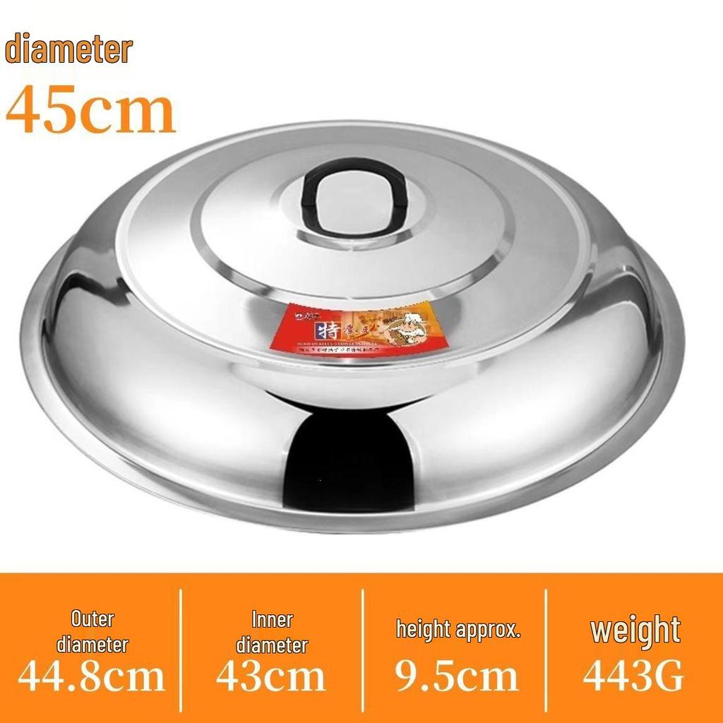 Stainless Steel Wok with High Lid & Free Shipping – Old-fashioned Stir-fry Pot, Heightened and Thickened Lid, Iron Body