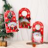 Christmas Door Handle Ornament Xmas Hotel Mall Home Door Handle Hanging Decoration