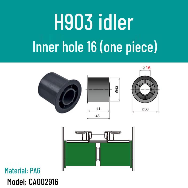 Double Row Nylon Support Wheel for Conveyor Systems