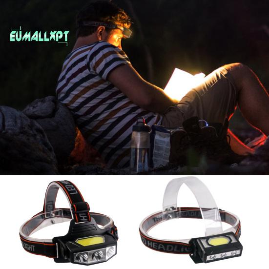 

Уличная фара с двойным источником света, водонепроницаемая, 3 режима, 120 градусов, мягкая лента COB, лампа для бега для ночной рыбалки, товары для улицы