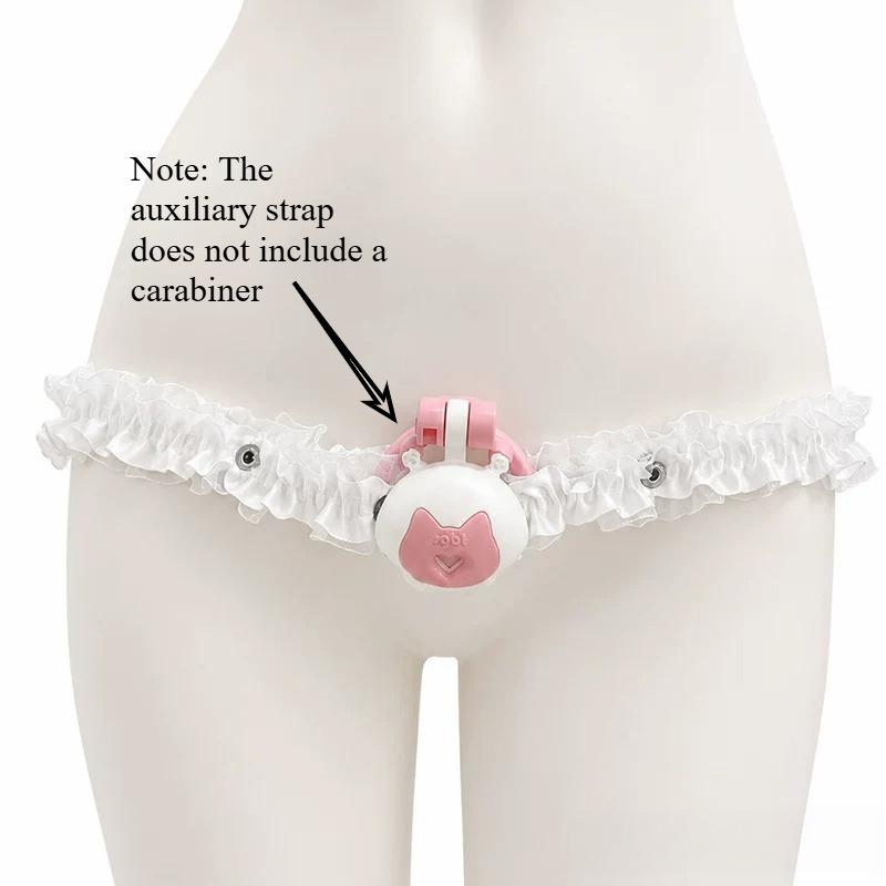 New Male Chastity Cage Belt CB Lock Support Strap Three Way Elasticated Waistband Restraint Urethral Devices Adult Sex Toys 18+