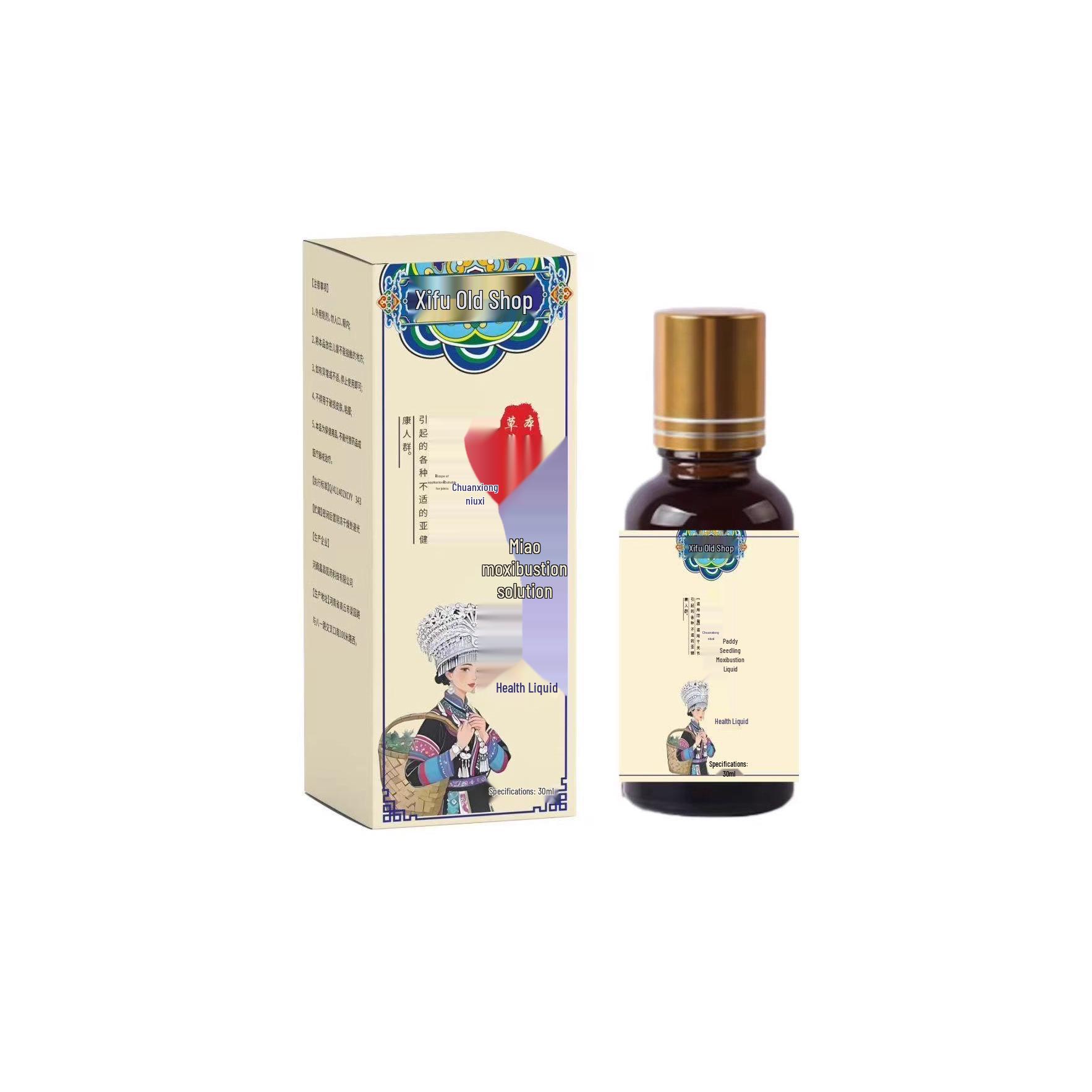 

Травяная жидкость для моксатерапии Мяо Фан Массажное масло для суставов