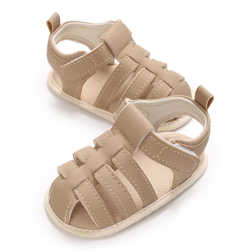 Casual Solid Breathable Sandals For Baby Boys Lightweight Comfortable Anti Slip Sandals For Indoor Outdoor Spring