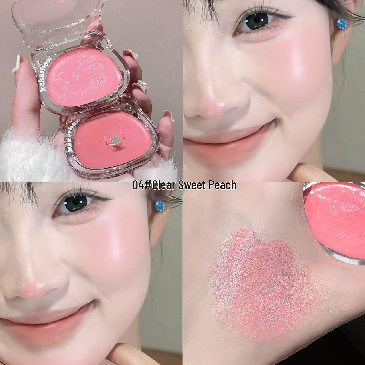 Kakashow Hydro-Glow Multi-Purpose Korean Blush: Translucent, Youthful, Vibrant Cream Rouge Makeup.