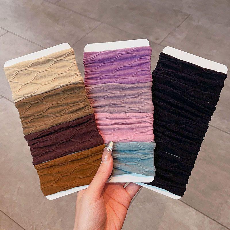 Charm high ponytail High elasticity hair accessory for a girl's that won't damage the hair A hair ring seamless hair band an elegant ultra-wide
