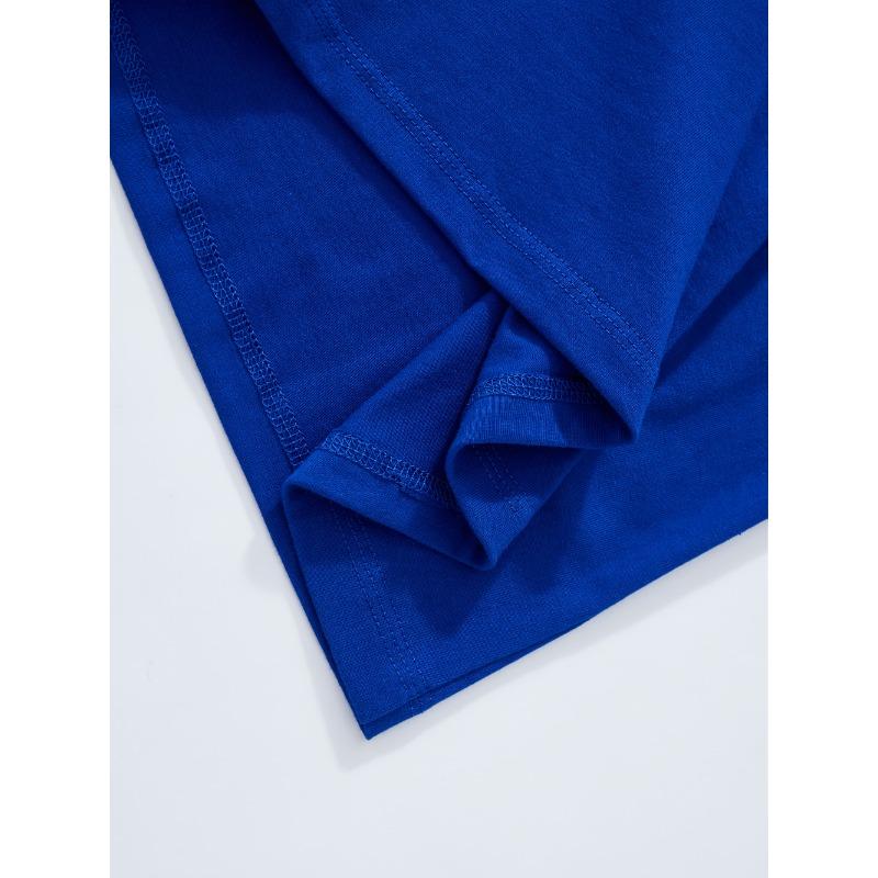 Summer Round Neck Skeleton Lifting Weights Pattern Printed Top Fashionable Casual Pure Cotton Short Sleeved Men's T-shirts