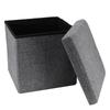 Foldable Storage Ottoman Multifunctional Storage Bench Footstool Seat with CoverBig