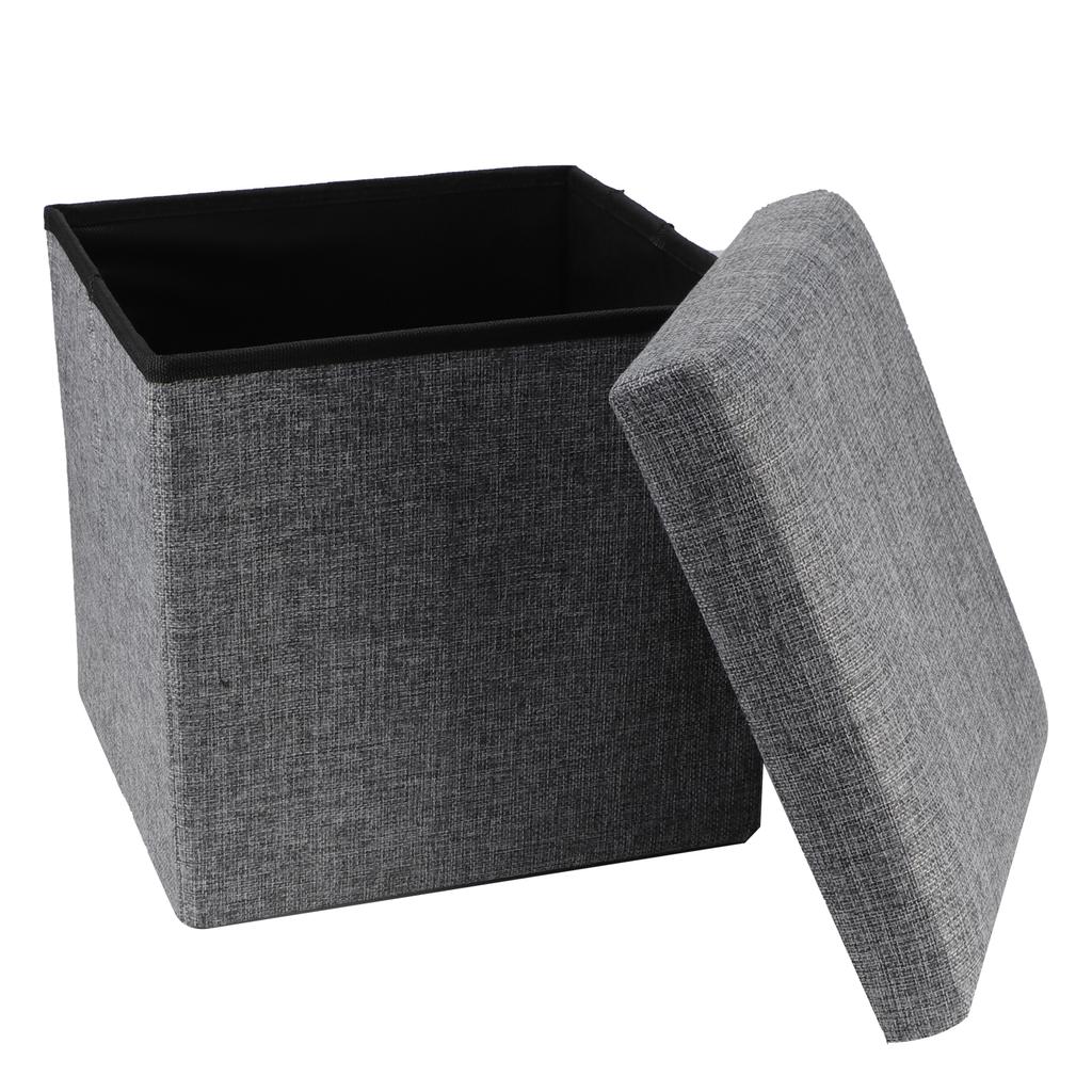 Foldable Storage Ottoman Multifunctional Storage Bench Footstool Seat with CoverBig