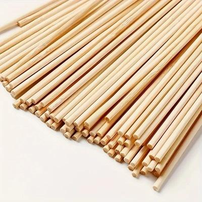 3mm Round Wooden Stick DIY Handmade Building Model Material Solid Wood Stick Small Easter Gift Woodworking Tools