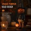 Light Up Pumpkin Man Tabletop Statue Resin LED Pumpkin Head Light  Halloween Party