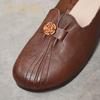 Women's Shoes Summer Soft - Soled Round - Headed Cowhide
