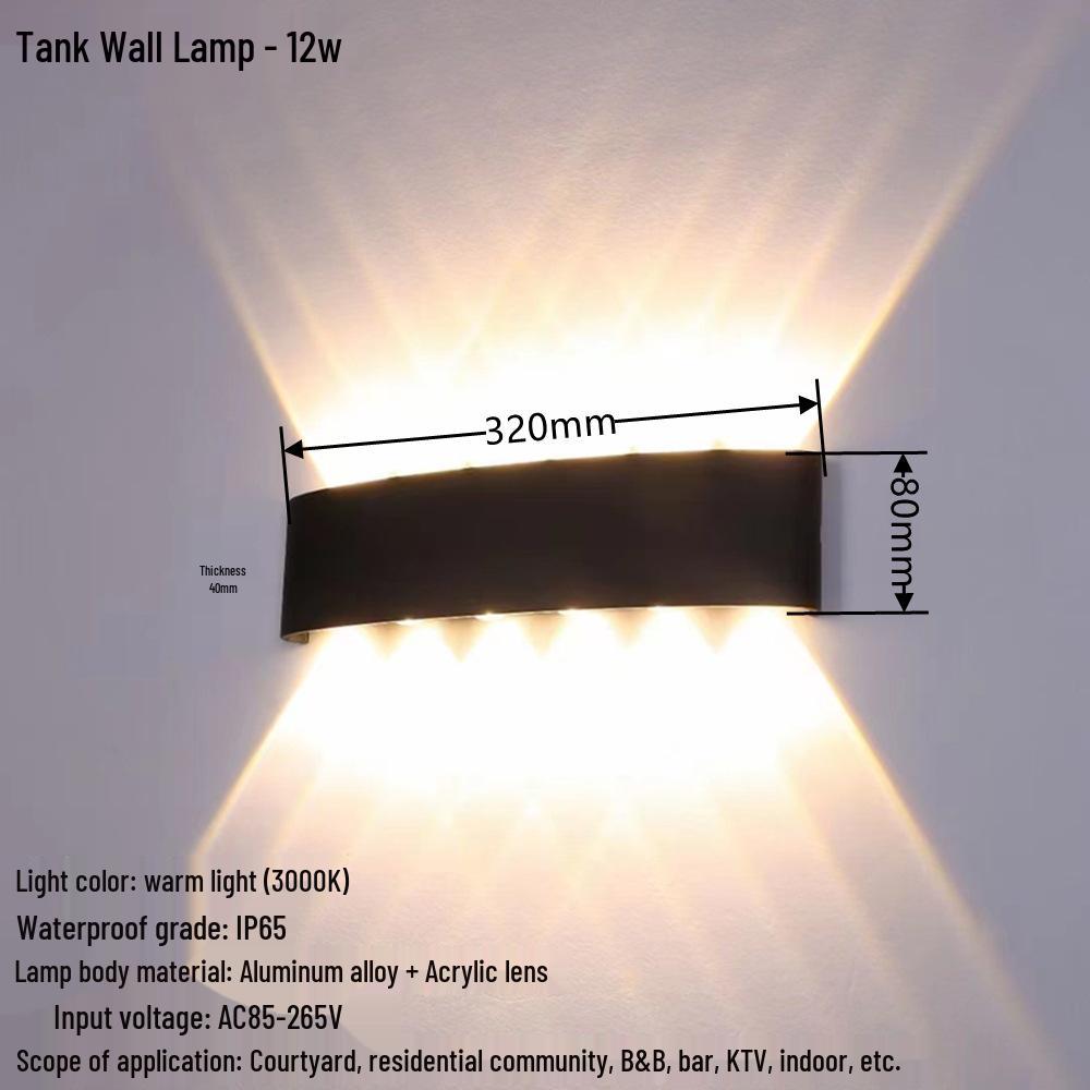 Creative Waterproof Wall Lamp for Living Rooms, Bedrooms, Hallways, and Staircases
