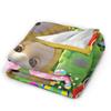 Childrens Cute T-Teletubbies Flannel Blanket  Super Soft Throw Blanket for Bedroom Camping Pattern Bedspread Sofa Bed Cover