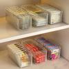 Acrylic Coffee Capsule Storage Box Flip Top Cosmetic Brush Organizer Tea Bag Storage Box  Kitchen