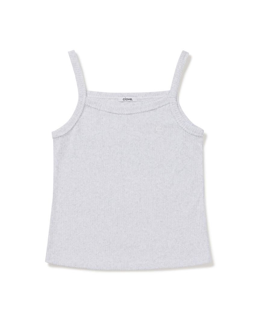 CLOVE [26Sm Clove] Terry Sleeveless Top (Light Gray)