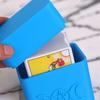Stackable Tarots Card Storage Case with Exterior Stacking Contacts and Magnetic Lid Closure for Contained Collection Storage