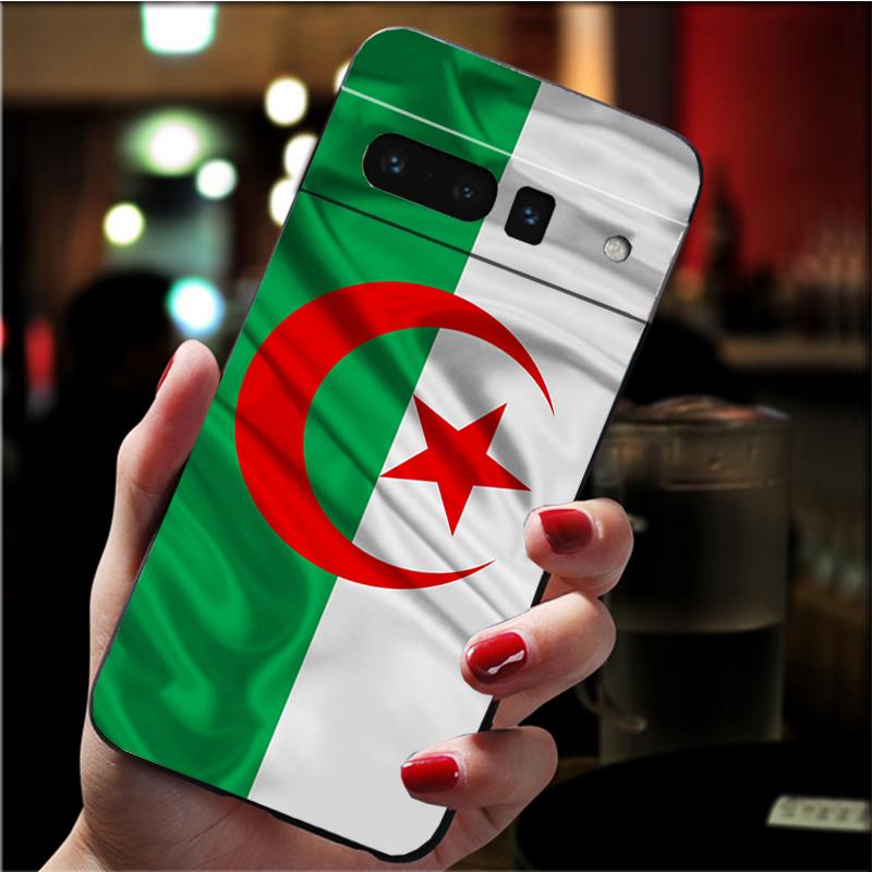 Etui na telefon dla Google Pixel 7 Pro 7 6A 6 Pro 5A 4A 3A Pixel 4 XL Pixel 5 6 4 3 XL 3A XL 2 XL Etui z flagą Algierii Funda