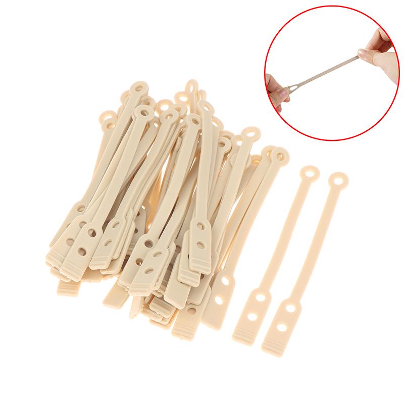 50Pcs 9.5*1Cm Salon Perming Cold Rods Rubber Band Durable Hair Roller Fixing Tools Hair Rod Clip Accessory High Quality Elastic