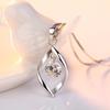 1pcs Necklace + 2pcs Earrings Twisting Diamond Earrings  Girl Jewelry